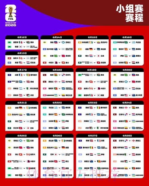 世界杯完整赛程最新